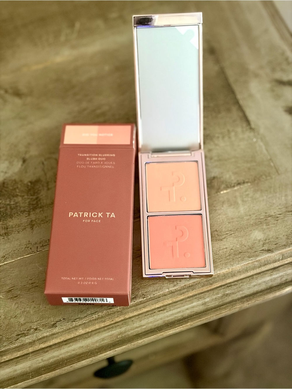 Patrick Ta Transition Blurring under eye Blush Duo - Peach & Coral